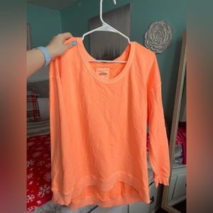 Neon orange Aerie crew neck